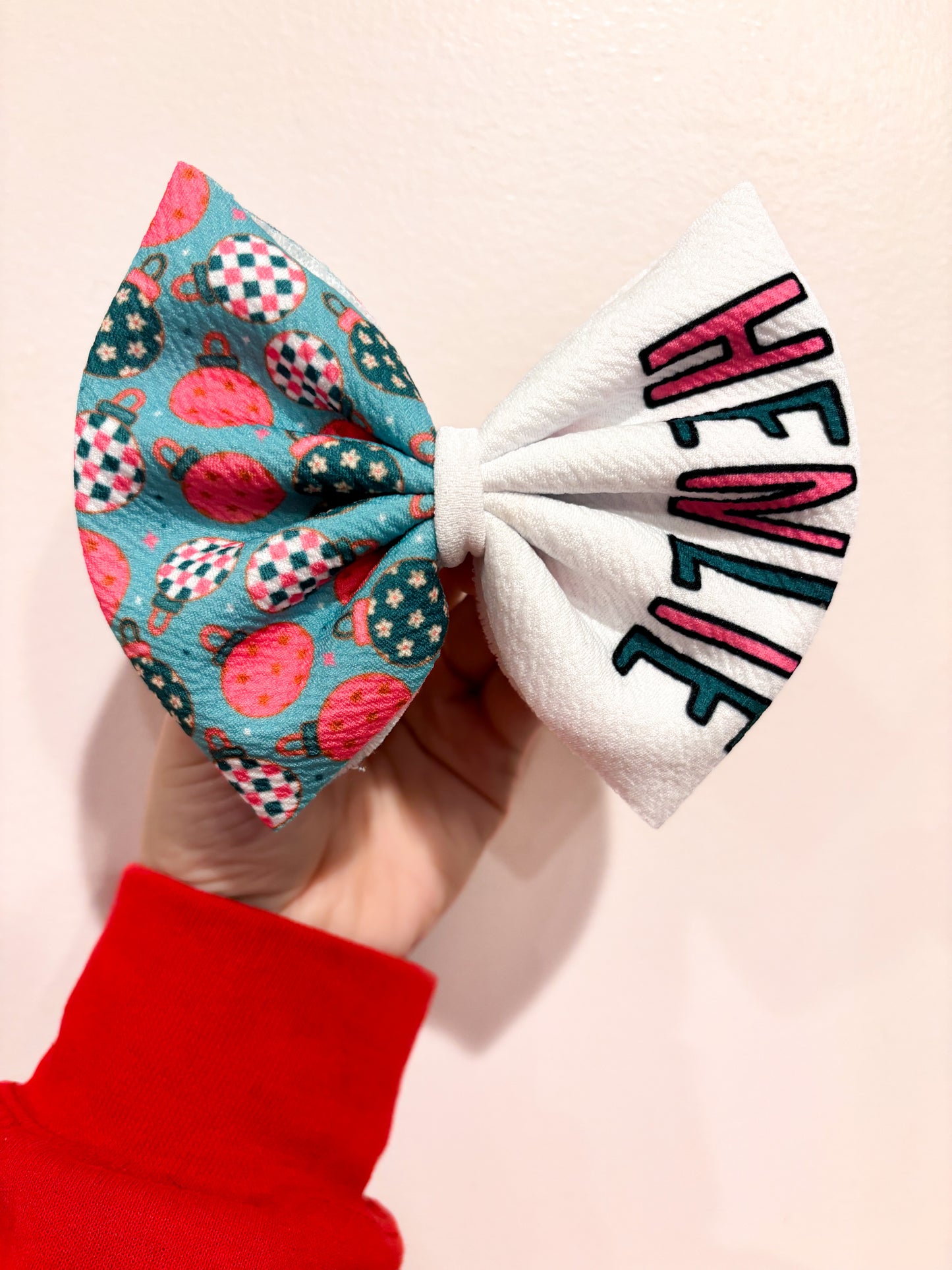 Custom Girlie Christmas Name Bows